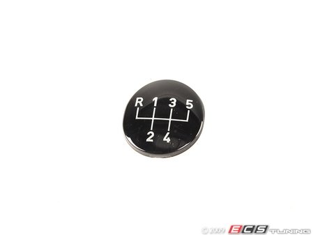 ES#46705 - 25111221611 - Gearshift Emblem - Priced Each - Standard 5-speed gear pattern - Genuine BMW - BMW