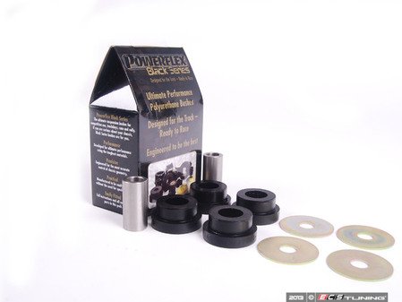 ES#2650556 - PFR85-513Bx2 - Race Polyurethane Upper Control Arm Bushings - Outer - Helps maintain proper suspension geometry for improved handling and less rear steer feeling - Powerflex Black Series - Audi Volkswagen