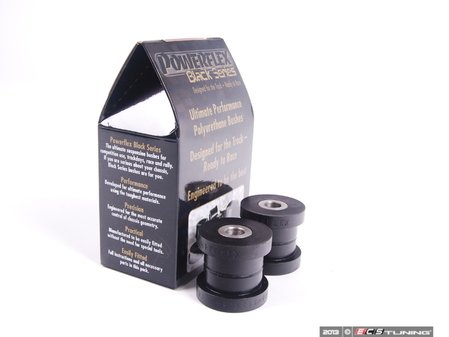 ES#2651403 - PFR85-514Bx2 - Race Polyurethane Upper Trailing Arm Bushings - Inner - Helps maintain proper suspension geometry for improved handling and less rear steer feeling - Powerflex Black Series - Audi Volkswagen