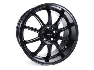 ES#2712989 - 501-33 - 18" Style 501 Wheels - Staggered Set Of Four - (NO LONGER AVAILABLE) - 18"x7.5" ET42/18"x9" ET45 - CB57.1 5x112 Satin Black - Alzor - 