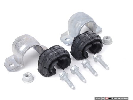 ES#2593621 - 1K0511327ARKT - Rear Sway Bar Installation Kit - Includes new bushings, brackets and hardware - Assembled By ECS - Audi Volkswagen