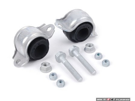 ES#2586852 - 4D0411327HAFTKT - Front Sway Bar Installation Kit - Includes new bushings, brackets and hardware - Assembled By ECS - Audi