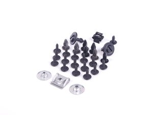 ES#2568667 - B7FRNTHRDWKT - Front Fender Liner Hardware Kit - Priced Each - Includes all hardware to install one front fender liner - Genuine Volkswagen Audi - Audi