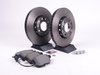 ES#1899317 - 8e0698002 - Front Brake Service Kit - Includes Brembo Rotors & Vaico Pads - Assembled By ECS - Volkswagen