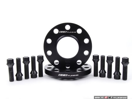 ES#2550370 - ECS#264KTWB1 - BMW 15mm Front Wheel Spacers & ECS Conical Seat Bolt Kit - Aluminum wheel spacers & bolt kit made specifically for your BMW - ECS - BMW