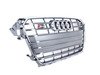 ES#2541016 - 8K0853651P1RR - S4 Grille Assembly - Platinum Grey With Chrome Trim - Clean up or change your look - Genuine Volkswagen Audi - Audi