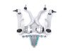 ES#2523974 - 8D0498999KT - Front Lower Control Arm Kit - 4 Piece Kit, includes straight control arm, curved control arm and all hardware necessary for installation - Febi - Volkswagen