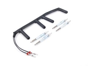 ES#2568604 - 028971766ALHVWKT - Glow Plug And Harness - Service Kit - Everything you need to get rid of the glow plug light in your dash. - Genuine Volkswagen Audi - Volkswagen