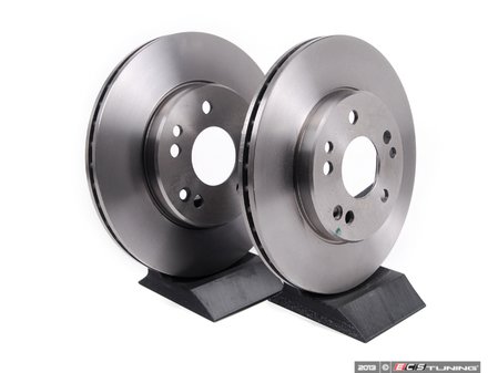 ES#2622608 - 1244211612KT1 - Front Brake Rotors - Pair - Does not include new rotor securing screws - Brembo - Mercedes Benz