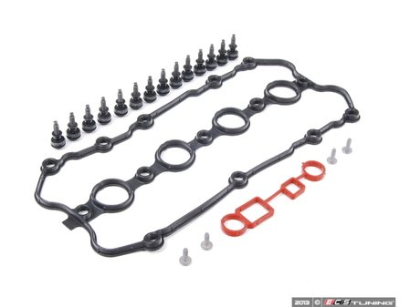 ES#2695715 - 06F103483D -  Valve Cover Gasket Kit - All the gaskets and hardware necessary when replacing your leaky valve cover gasket - Assembled By ECS - Audi Volkswagen