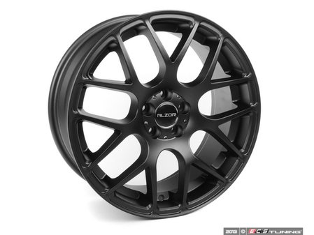 ES#2739385 - 349A-15kt - 18" Style 349 Wheels - Set Of Four - 18x9 ET35 5x112 57.1CB - Matte Black - Alzor - Audi Volkswagen