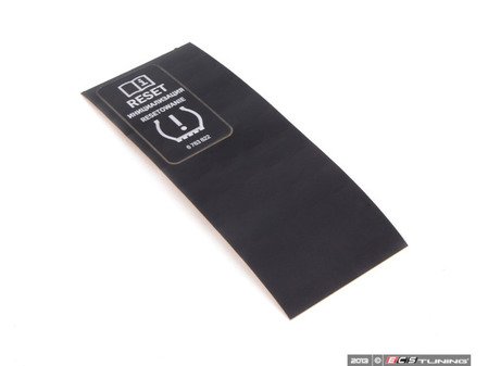 ES#2676541 - 71246763822 - Reset Tire Preassure Label - Notice sticker found in the door jam.  - Genuine MINI - MINI