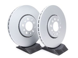 ES#11727 - 6R0615301AKT2 - Front Brake Rotors - Pair (288x25) - Featuring "GEOMET" protective coating.  - Meyle - Volkswagen