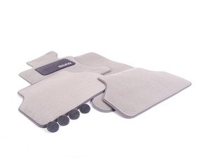 ES#195099 - 82110403336 - Carpeted Floor Mat Set - Gray - (NO LONGER AVAILABLE) - Keep your carpet protected from debris and dirt - Genuine BMW - 