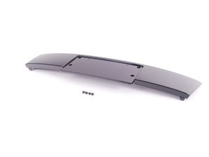 ES#1904552 - 4L0807285ET94 - Front Plate Bracket - Glossy Black - Allows for clean mounting of your front license plate - Genuine Volkswagen Audi - Audi