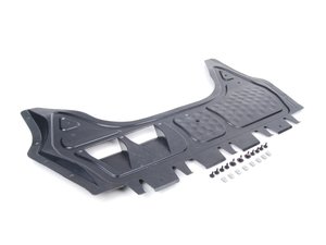 ES#2703308 - 1K0825235AEKT1 -  Front Belly Pan Kit - Includes a new belly pan with installation hardware - Genuine Volkswagen Audi - Audi Volkswagen