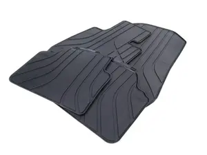 Front And Rear Rubber Floor Mats - Anthracite Black