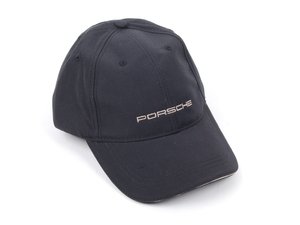 ES#2148152 - WAP0800020C - Porsche Baseball Cap - Black cap with classic Porsche script logo - Genuine Porsche - Porsche