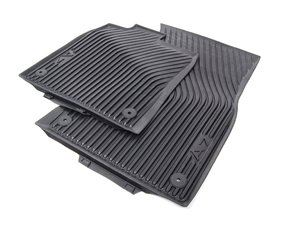 ES#2137749 - 4G8061221041 - Front Rubber Floor Mat Set - Black - Extremely durable all weather mats to protect your carpet - Genuine Volkswagen Audi - Audi