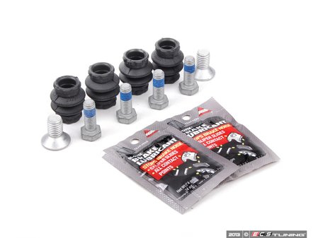 ES#2593932 - 34116778320INKT2 - Front Pad And Rotor Installation Kit - Includes hardware and anti-seize for front pad & rotor replacement - Assembled By ECS - MINI