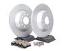 ES#2681194 - 4F0615601EKT6 - Rear Brake Service Kit - Featuring Zimmermann Rotors and ECS DD23 "Daily Driver" Ceramic Brake Pads - Assembled By ECS - Audi
