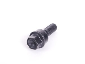ES#4749422 - PAF004676 - Black Wheel Bolt - Priced Each - Black extended wheel bolt for vehicles with 5mm wheel spacers - 50mm shaft (35mm length under seat) - Genuine Porsche - Porsche