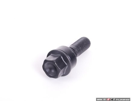 ES#4749422 - PAF004676 - Black Wheel Bolt - Priced Each - Black extended wheel bolt for vehicles with 5mm wheel spacers - 50mm shaft (35mm length under seat) - Genuine Porsche - Porsche