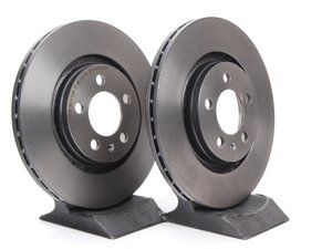 ES#257392 - 1J0615301MKT2 - Front UV Coated Brake Rotors - Pair (280x22) - Features Brembo's special UV paint treatment that guarantees superior corrosion resistance. - Brembo - Volkswagen