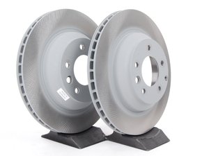ES#2710955 - 95835240150KT - Rear Brake Rotors - Pair 14.09" (358mm) - Rear axle fitment - Both left and right - Genuine Porsche - Porsche