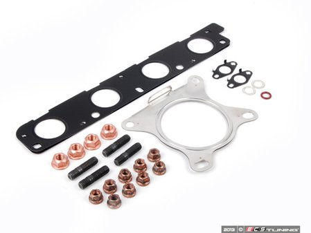 ES#2702503 - 06F253039F - Turbocharger Installation Kit - All the hardware and gaskets that you would need to replace your turbocharger - Assembled By ECS - Volkswagen