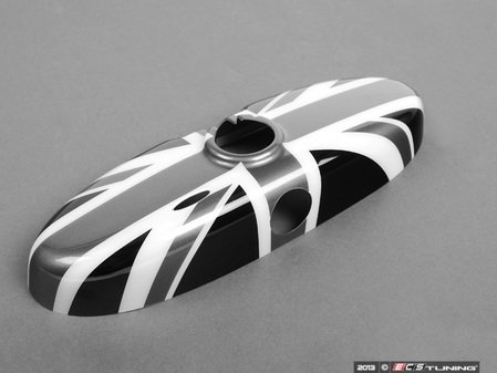 ES#253386 - 51162148221 - Black Jack Cover Rearview Mirror - (NO LONGER AVAILABLE) - Attaches to the back of the center mirror: manual dip - Genuine MINI - 