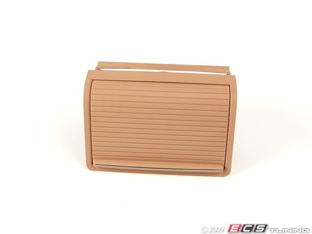 ES#87410 - 51168258278 - E46 Storage Compartment - Beige/Chrome - (NO LONGER AVAILABLE) - Located in the rear section of the center console - Genuine BMW - 