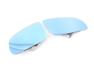 ES#2608601 - 4E0857535BKT - Heated Blind Spot Mirror Set - Split mirror set to allow better visibility all around your vehicle - Genuine European Volkswagen Audi - Audi