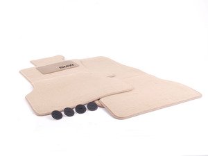 ES#195100 - 82110403337 - Carpeted Floor Mat Set - Beige - (NO LONGER AVAILABLE) - Keep your carpet protected from debris and dirt - Genuine BMW - 
