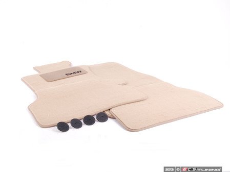 ES#195100 - 82110403337 - Carpeted Floor Mat Set - Beige - (NO LONGER AVAILABLE) - Keep your carpet protected from debris and dirt - Genuine BMW - 