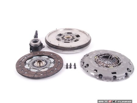 ES#2537948 - 022105266lkt - Clutch Kit - Includes clutch disc, dual mass flywheel, pressure plate, throw-out bearing & hardware - Assembled By ECS - Volkswagen