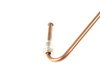 ES#372032 - 4B3611722C - Front Brake Line - Right - (NO LONGER AVAILABLE) - Hard line that connects the front brake hose to the right caliper - Genuine Volkswagen Audi - 