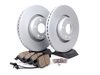 ES#2681189 - 4F0615301EKT6 - Front Brake Service Kit - Featuring Zimmermann rotors and ECS DD23 ceramic brake pads. - Assembled By ECS - Audi