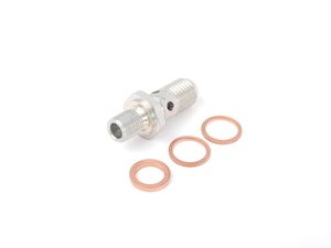 ES#2713119 - 0000900310 - Fuel Pump Check Valve - Includes Copper Sealing Washers - Bosch - Mercedes Benz Porsche