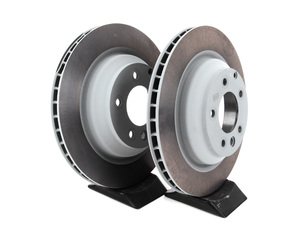 ES#2515703 - 95535240300KT - Rear Brake Rotors - Pair - Rear axle fitment - Both left and right - Genuine Porsche - Porsche