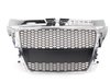 ES#2695486 - YT601212PHC - RS Mesh Style Grille - Black With Chrome Frame - Add a sleek new look to your front end with this black mesh grille. - ECS - Audi
