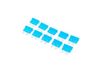 ES#7698 - at015-10 - Standard Blade Style Fuse-15 Amp - Pack of 10 ATO style fuses - Flosser - Audi BMW Volkswagen MINI Porsche