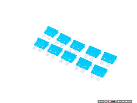 ES#7698 - at015-10 - Standard Blade Style Fuse-15 Amp - Pack of 10 ATO style fuses - Flosser - Audi BMW Volkswagen MINI Porsche