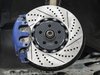 ES#2713047 - 001423ECS01AKT - Front Cross-Drilled & Slotted 2-Piece Brake Rotors - Pair (334x32) - Save weight by bolting on these 2-piece rotors at 15% less weight than factory! - ECS - Audi Volkswagen