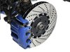 ES#2713047 - 001423ECS01AKT - Front Cross-Drilled & Slotted 2-Piece Brake Rotors - Pair (334x32) - Save weight by bolting on these 2-piece rotors at 15% less weight than factory! - ECS - Audi Volkswagen
