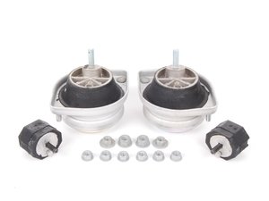 ES#2592939 - 22111092823KT1 - Drivetrain Mount Kit - Includes engine and transmission mounts and mounting hardware - Lemforder - BMW