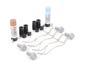 ES#2592510 - 1K0615269KT - Front Pad & Rotor Installation Kit - Includes all hardware and anti-seize for front pad & rotor replacement - Assembled By ECS - Audi