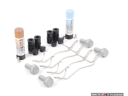 ES#2592510 - 1K0615269KT - Front Pad & Rotor Installation Kit - Includes all hardware and anti-seize for front pad & rotor replacement - Assembled By ECS - Audi