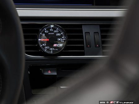 ES#2713030 - 001246ECS01AKT1 - ECS Vent Pod Boost Gauge Kit - (NO LONGER AVAILABLE) - Vent-mounted digital boost gauge for B8 3.0T that looks factory installed - ECS - 