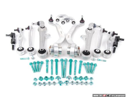 ES#2681184 - 8D0498999 - Complete Front Control Arm Kit - Includes all front control arms and hardware - plus tie rod ends and sway bar end links! - Vaico - Audi Volkswagen